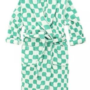 Dusen Dusen for MoMA Green and White Checkerboard Robe